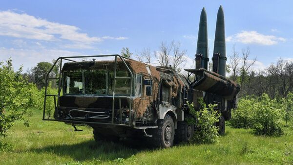 Оперативно-тактический ракетный комплекс Искандер-М Вооруженных сил России в зоне проведения специальной военной операции на Украине