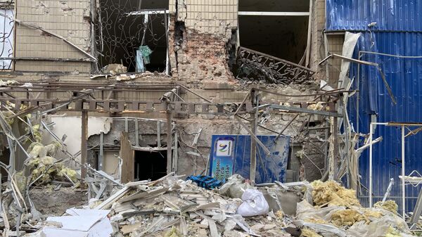 Разрушения на улице Лагутенко