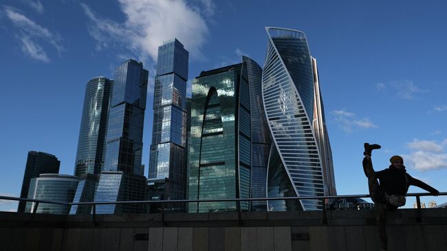 Небоскребы делового центра Москва-сити