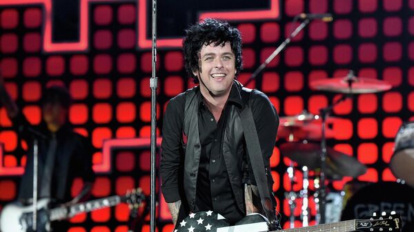 Музыкант Билли Джо Армстронг из группы Green Day
