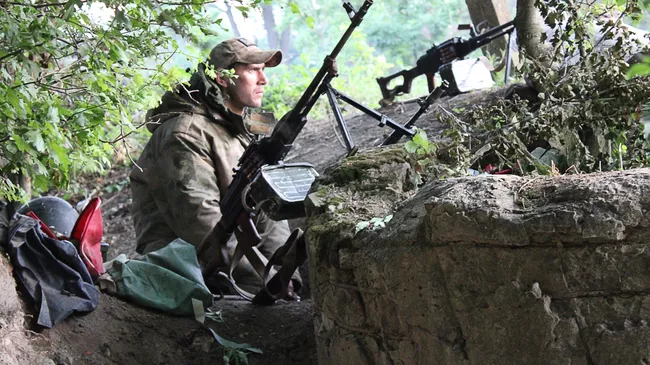 Боец чеченского отряда Ахмат