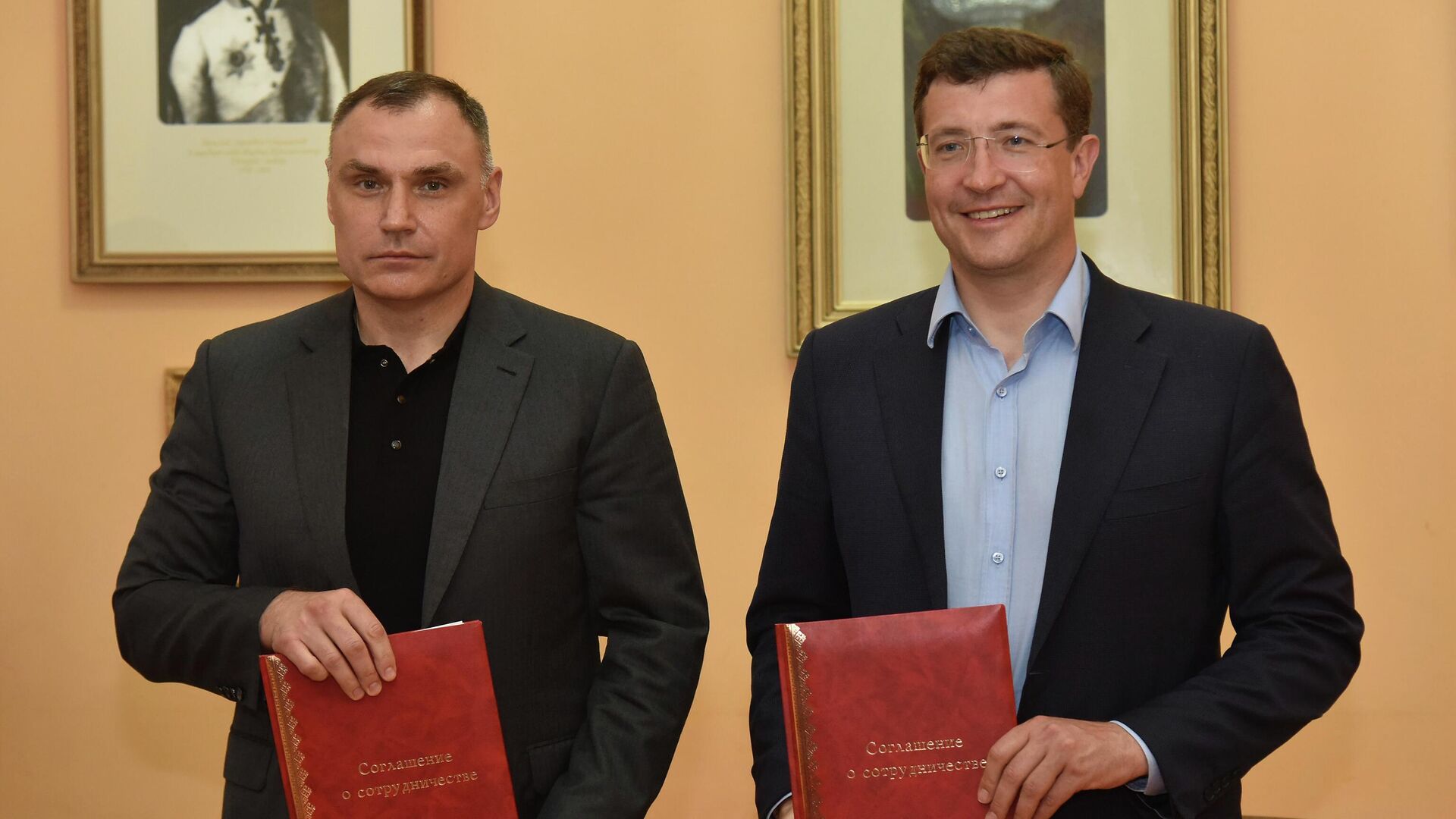 Глеб Никитин и Юрий Зайцев подписали соглашение о сотрудничестве при реализации туристических проектов - РИА Новости, 1920, 28.06.2022
