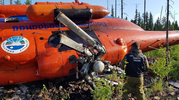 Вертолет Ми-8, совершивший жесткую посадку в Якутии