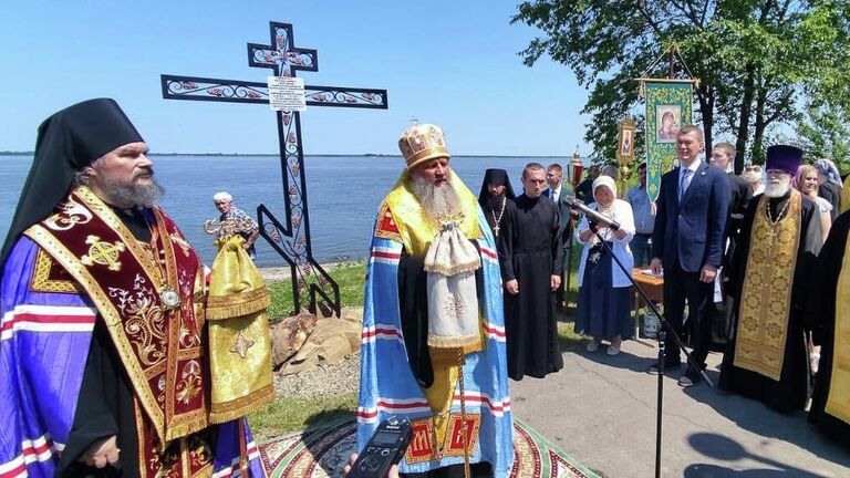 Церемония открытия детской поликлиники после капитального ремонта в селе Троицком в Нанайском районе Хабаровского края