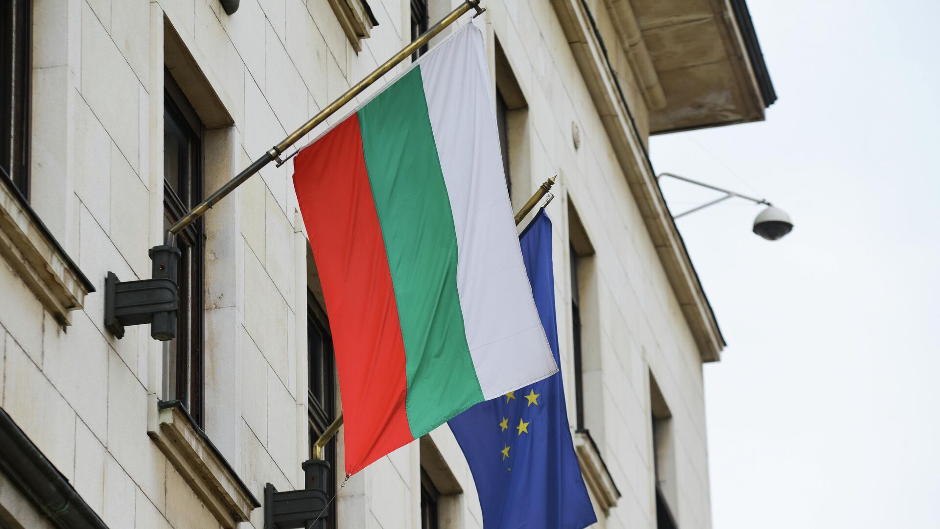 Флаги Болгарии и ЕС - РИА Новости, 1920, 01.07.2022