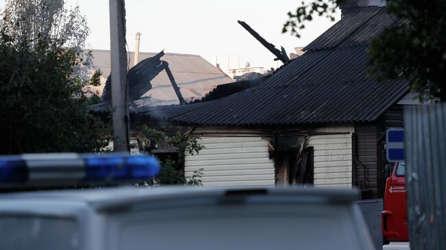 Пострадавший жилой дом в Белгороде