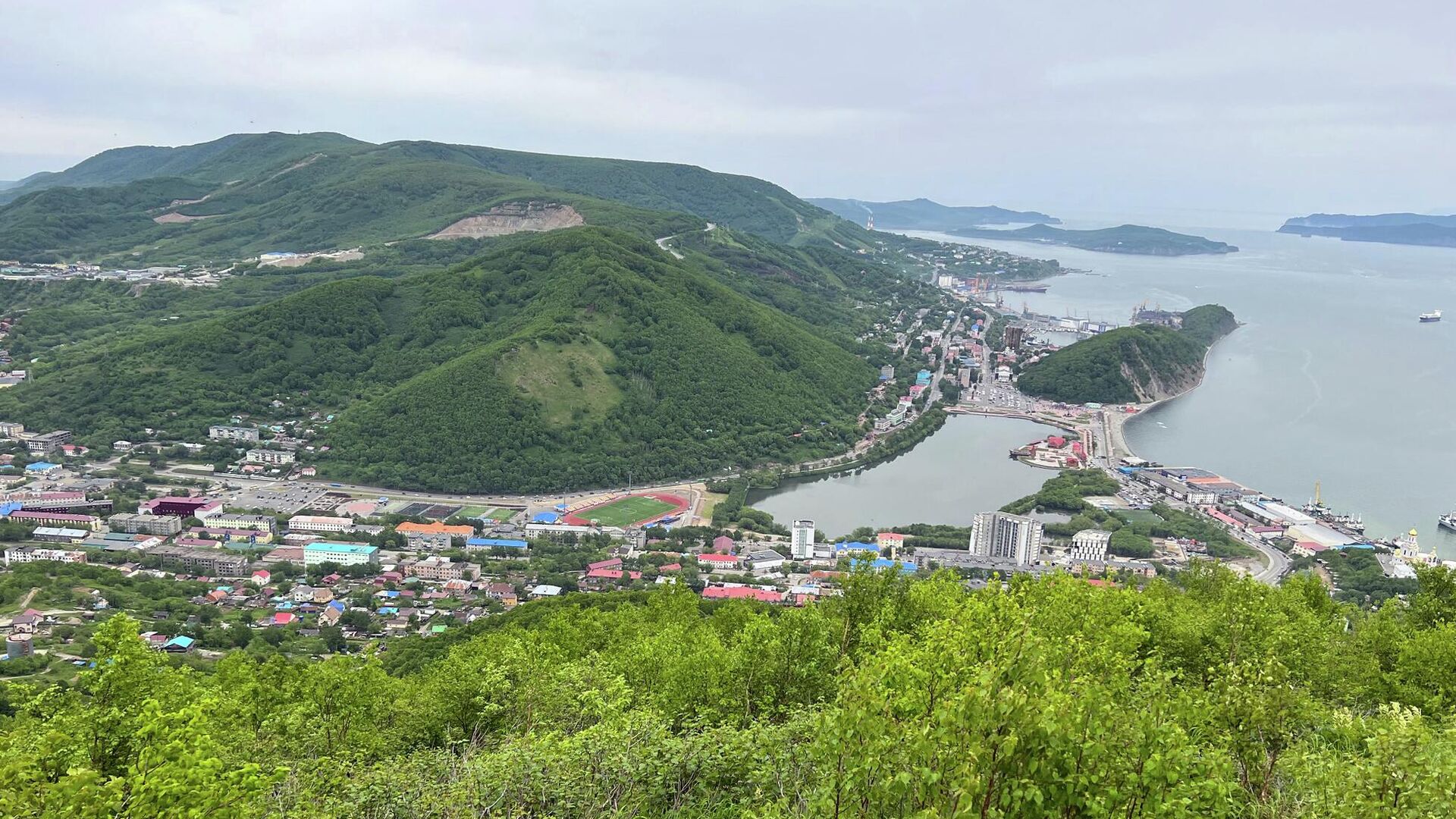 Вид с Мишенной сопки на Петропавловск-Камчатский - РИА Новости, 1920, 06.09.2023