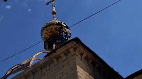 Разрушенные храмы Русской Православной Церкви украинскими националистами в Лисичанске 