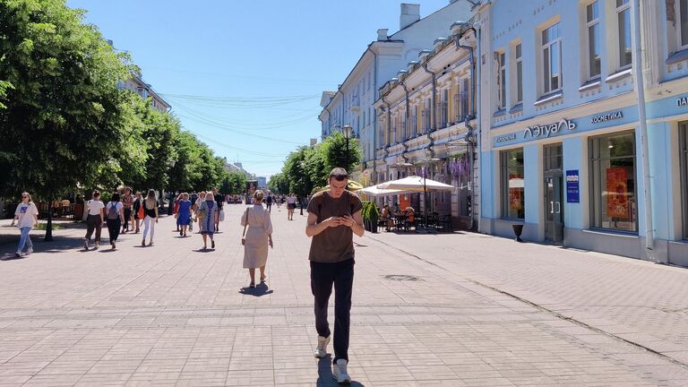 Тверь. Вид на улицу Трехсвятскую