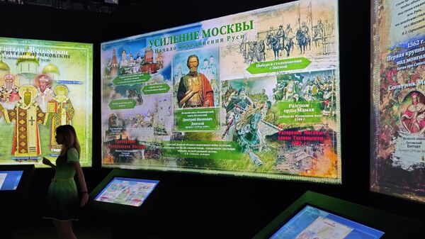 Экспонаты в мультимедийном историческом парке Россия - моя история в Твери