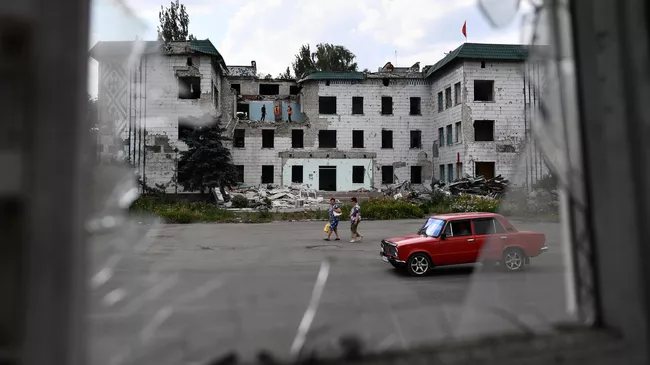Последствия обстрела в Волновахе со стороны ВСУ