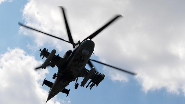 Ударный вертолет Ка-52 ВКС России