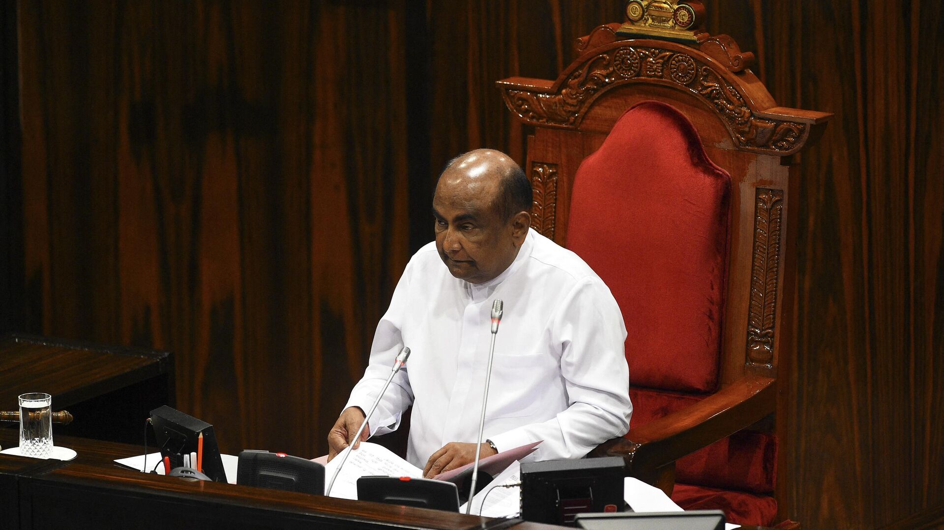 Спикер парламента Шри-Ланки Махинда Япа Абейвардена  - РИА Новости, 1920, 09.07.2022
