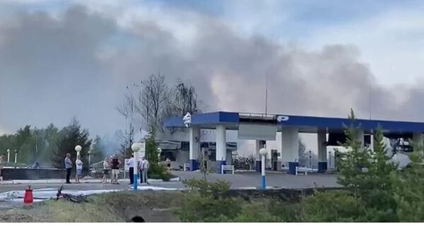 Пожар на АЗС в Ульяновской области