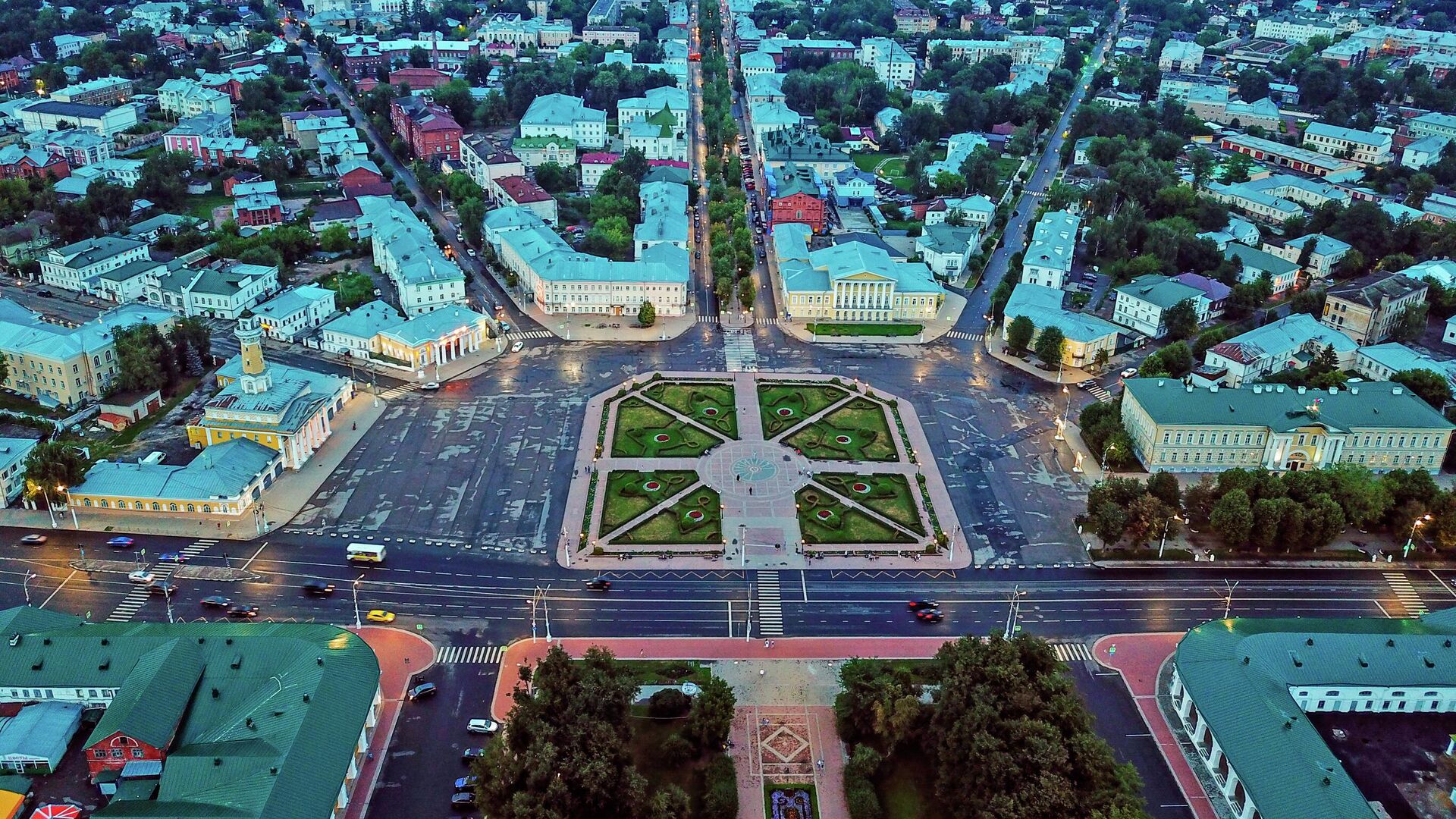 Сусанинская площадь в Костроме - РИА Новости, 1920, 12.08.2022