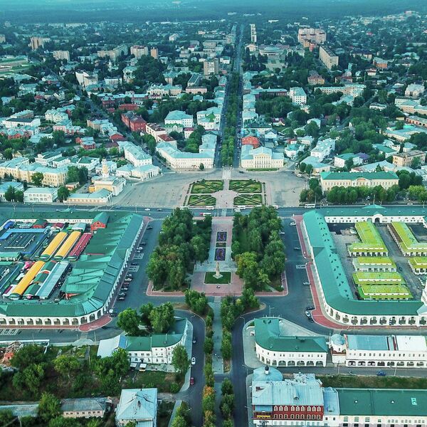 Город Кострома с высоты птичьего полета Город Кострома с высоты птичьего полета
