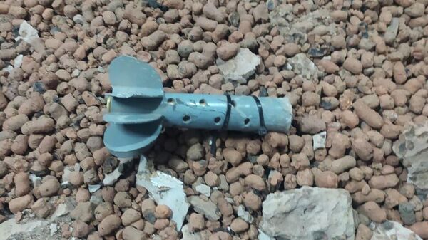 Хвостовик бомбы, сброшенной с беспилотника ВСУ