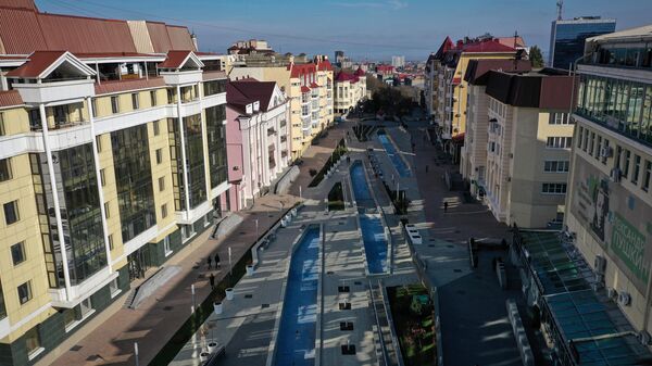 Вид на улицу Пешеходная в Ставрополе