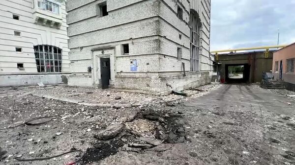 Кадры Каховской ГЭС, которую накануне обстреляли украинские войска