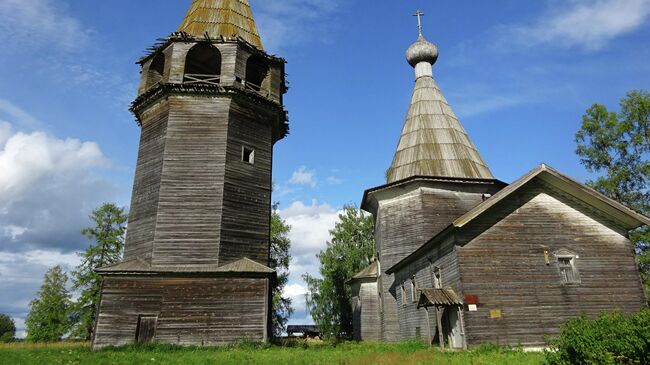 Ошевенск. Погост. Богоявленская церковь. 1787 год 