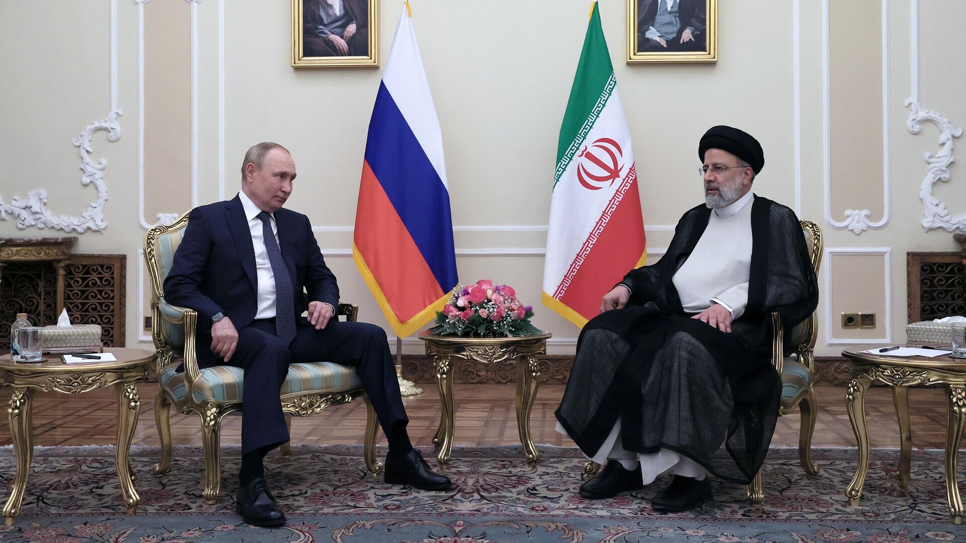 Ο Ρώσος Πρόεδρος Βλαντιμίρ Πούτιν και ο Ιρανός Πρόεδρος Ebrahim Raisi κατά τη διάρκεια συνάντησης στην Τεχεράνη - RIA Novosti, 1920, 20/07/2022
