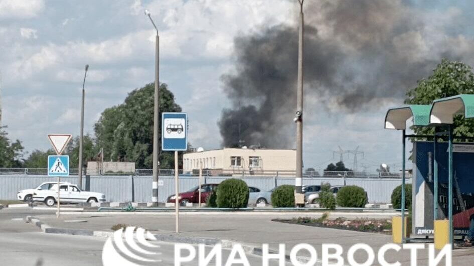 Дым на территории Запорожской АЭС - РИА Новости, 1920, 21.07.2022