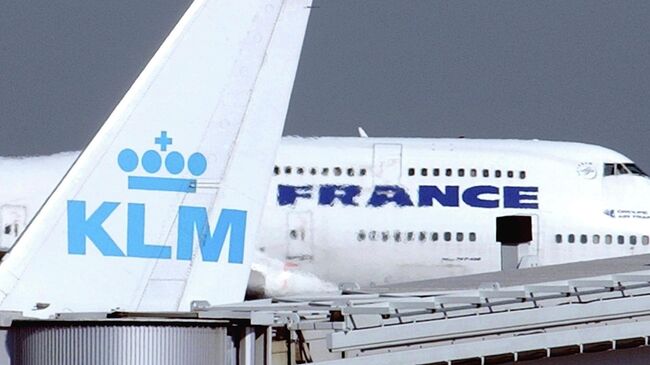 Самолеты компаний Air France и KLM 