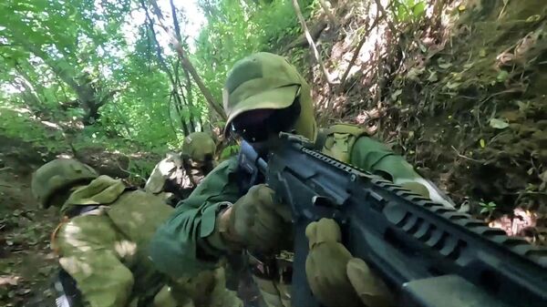 Работа спецназа в ходе спецоперации на Украине. Видео Минобороны РФ