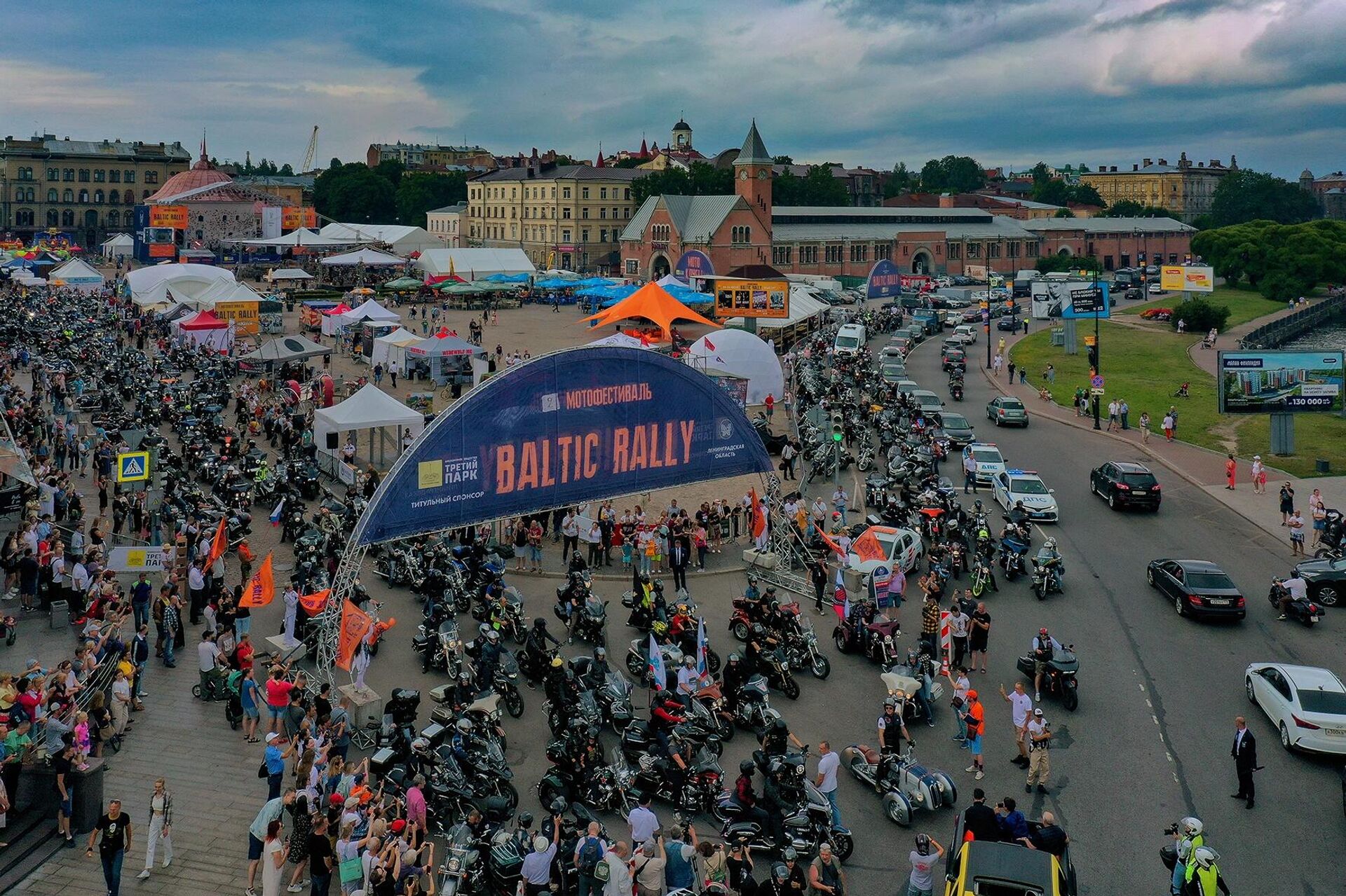 Старт мотофестиваля Baltic Rally в Выборге - РИА Новости, 1920, 23.07.2022