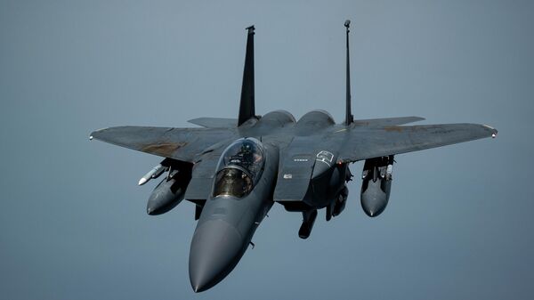 Истребитель F-15E Strike Eagle ВВС США. Архивное фото