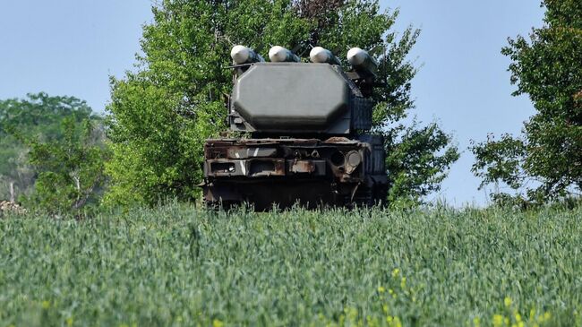 Зенитный ракетный комплекс Бук Вооруженных сил РФ на боевых позициях