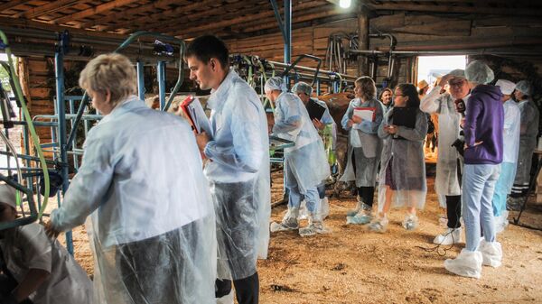Конкурс мастеров машинного доения коров в Чаплыгинском районе Липецкой области