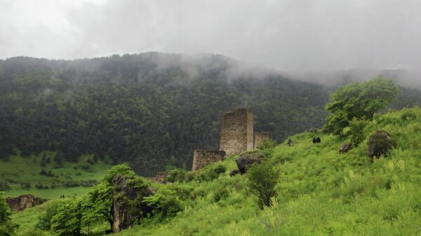 Руины города Эгикал в Джейрахском районе республики Ингушетия