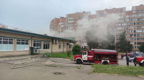 Пожар в ТЦ Лотос в Ярославле
