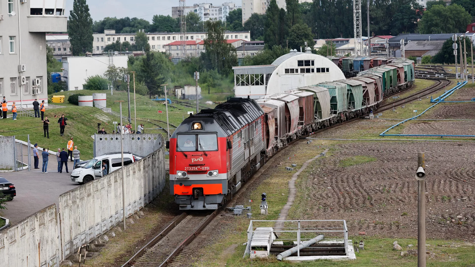 Άφιξη του πρώτου εμπορευματικού τρένου με τσιμέντο στο Καλίνινγκραντ σε διαμετακόμιση μέσω Λιθουανίας μετά την άρση των περιορισμών της ΕΕ - RIA Novosti, 1920, 28/07/2022
