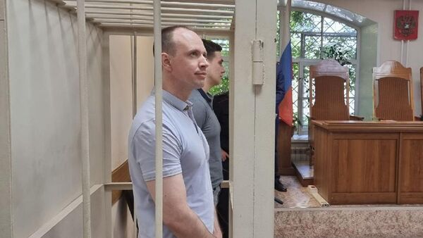 Сын бывшего губернатора Иркутской области Андрей Левченко в зале суда