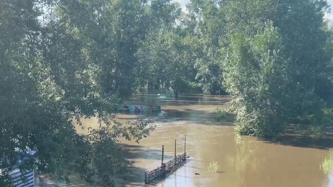 Затопления из-за высокого уровня воды в реках Забайкалья