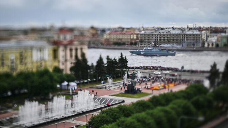 Празднование Дня ВМФ в Санкт-Петербурге