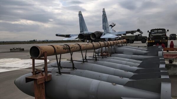 Авиационные ракеты на аэродроме базирования истребителей ВКС России, задействованных в специальной военной операции