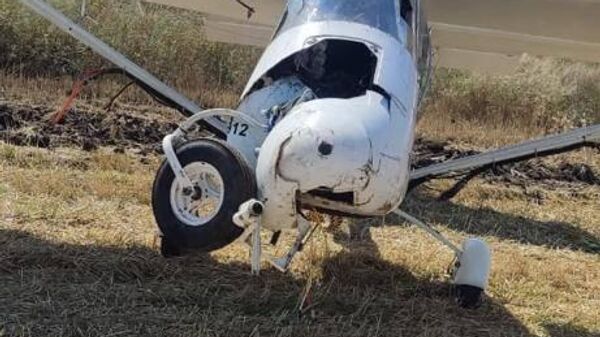 В Ростовской области легкомоторный самолет совершил жесткую посадку