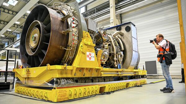 Турбина для газопровода Северный поток-1 на заводе Siemens Energy