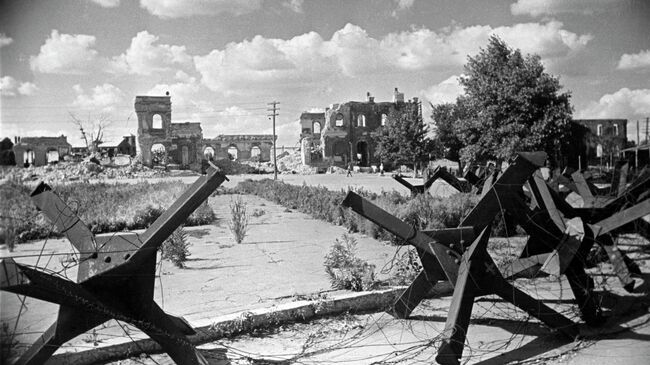 Освобожденный от немецко-фашистских захватчиков Воронеж. 1943 год.