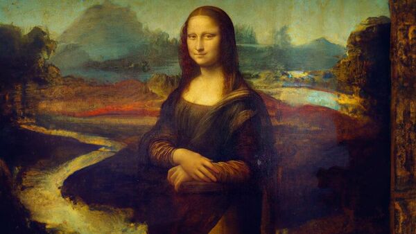Картина Мона Лиза с ногами, дорисованными нейросетью DALL-E 2