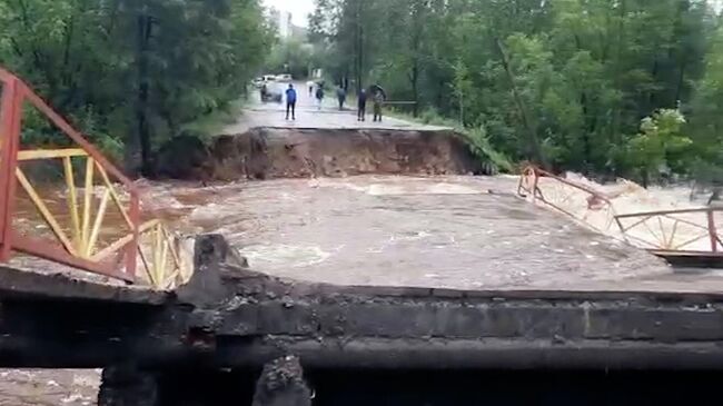 Последствия сильных ливней в Тындинском округе Приамурья