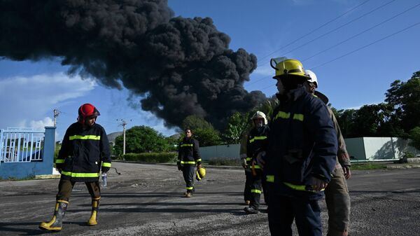 Пожар на нефтехранилище в Матансасе, Куба