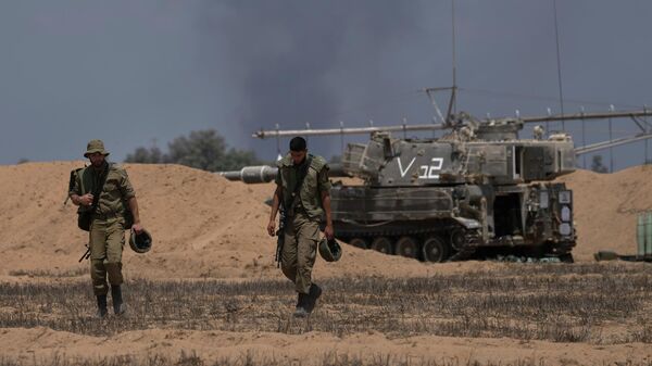 Израильские военные на границе с сектором Газа