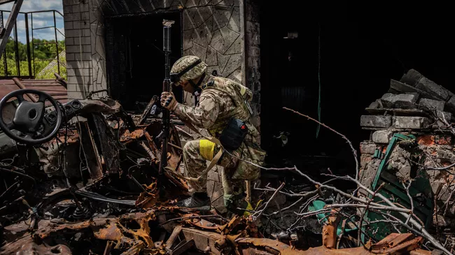 Боевик батальона Кракен в Харьковской области
