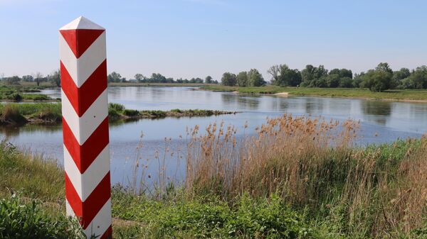 Вид на реку Одра с польской стороны 