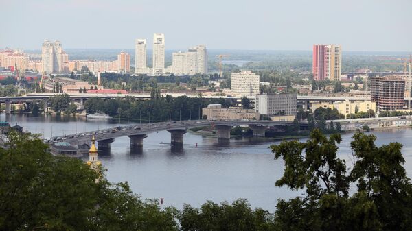 Вид на Гаванский мост в Киеве