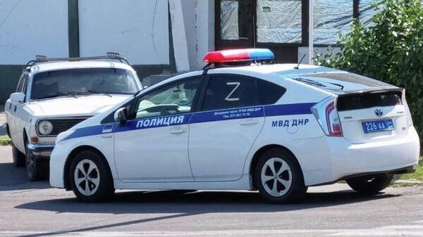 Автомобиль полиции в Херсоне